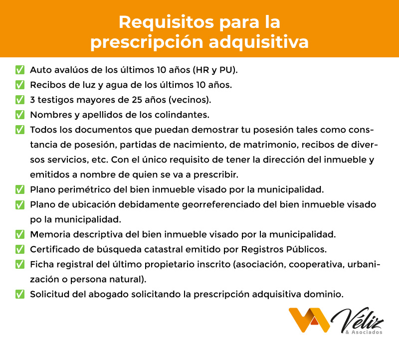 Requisitos Para La Prescripción Adquisitiva Perú Notarial Y Judicial